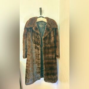 Vintage Galanos Chocolate Mink Coat